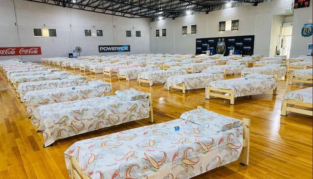 Gimnasio de futsal de la AFA en Buenos Aires. (Foto: AFA)