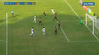 Mano salvadora: José Carvallo evitó el primer gol de Deportivo Municipal con impresionante atajada [VIDEO]