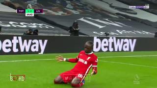 No perdona: Sadio Mané penalizó error de Joe Rodon y marcó el 3-1 de Liverpool sobre Tottenham [VIDEO] 