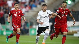 Los errores se pagan caro: James Rodríguez se equivocó y Frankfurt anotó por la Copa Alemana