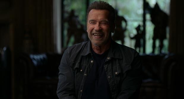 Arnold Schwarzenegger durante su bioserie "Arnold" (Foto: Netflix)