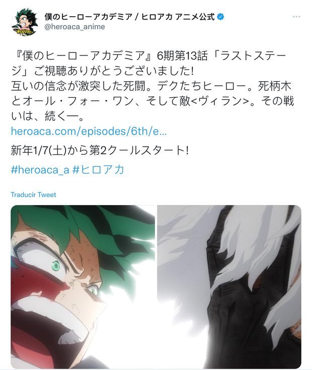 My Hero Academia cierra la primera mitad de la temporada 6 y anuncia la  fecha de retorno a la televisión, Anime, Fecha de estreno, Estreno, DEPOR-PLAY