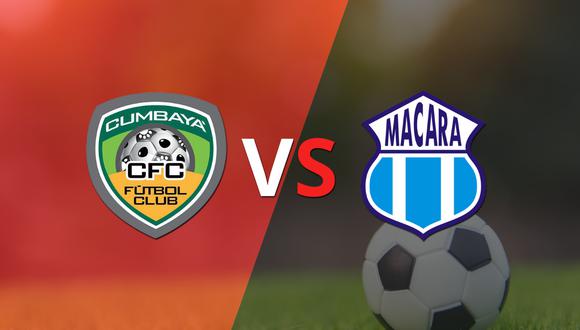 Termina el primer tiempo con una victoria para Cumbayá FC vs Macará por 1-0