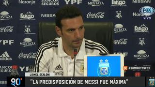 Seguro: Scaloni asegura que Lionel Messi estará en la Copa América [VIDEO]