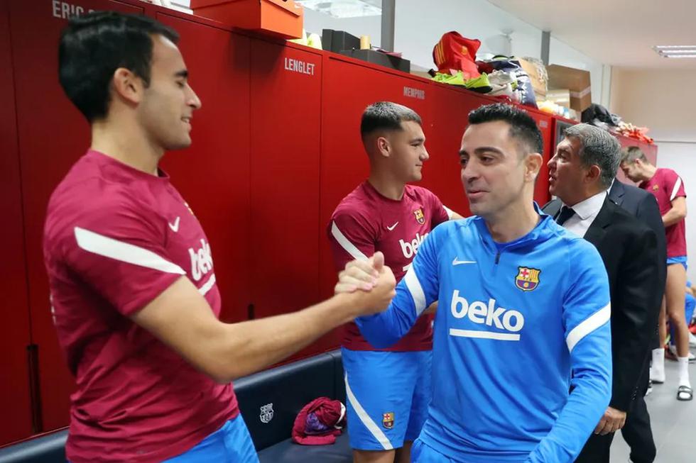 El primer posible once de Xavi en el Barcelona. (Fotos: FCB y Agencias)