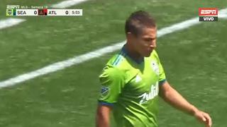 El sacrificado del equipo: Ruidíaz generó falta y tuvo en sus pies el 1-0 para Seattle ante Atlanta [VIDEO]