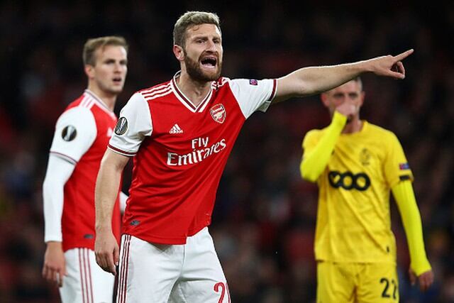 Shkodran Mustafi en Arsenal.
