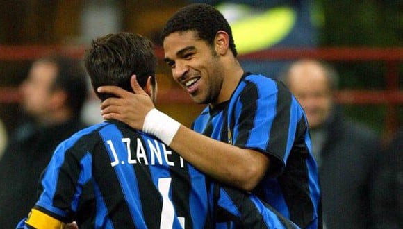 Javier Zanetti y Adriano compartieron vestuario en el Inter de Milán. (Foto: Getty)
