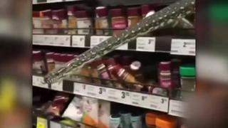Viral: Mujer se encuentra con serpiente de tres metros en un supermercado de Australia