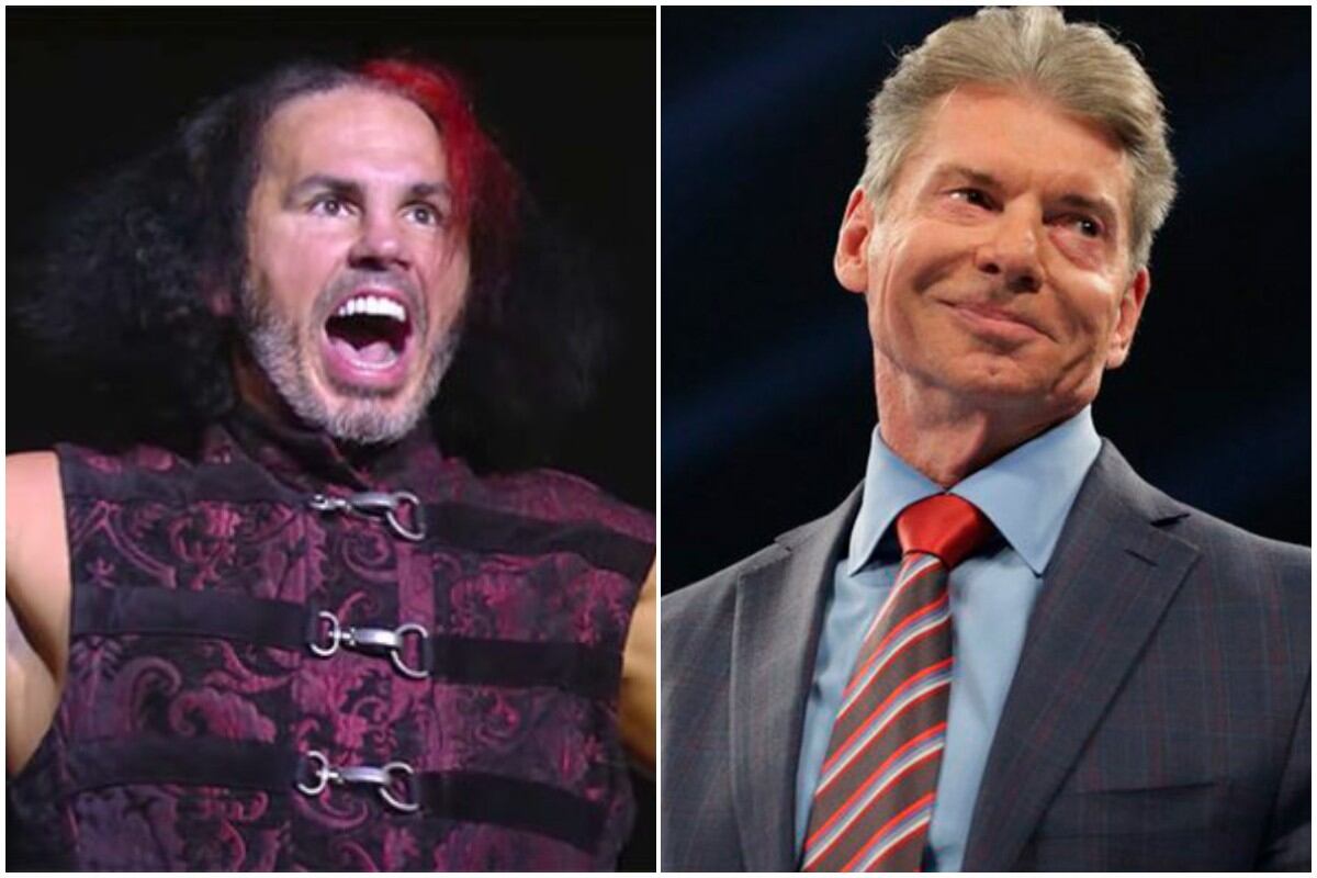 Matt Hardy y Vince McMahon. (Foto: AEW/ WWE)