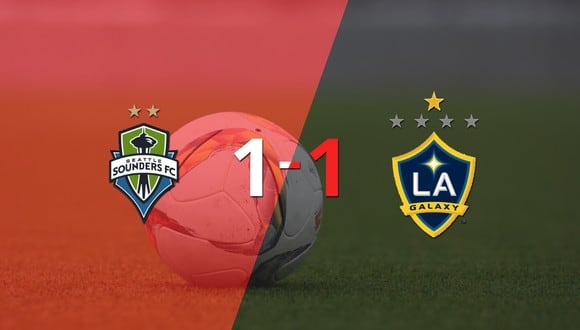 Reparto de puntos en el empate a uno entre Seattle Sounders y LA Galaxy