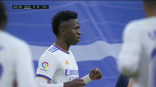 Está imparable: Vinicius Jr. y su doblete para el 3-0 del Real Madrid vs. Valencia [VIDEO]