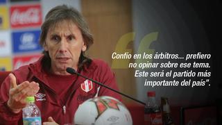 Las mejores frases que dejó Gareca previo al partido contra Argentina [FOTOS]