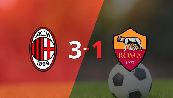 Milan goleó a Roma por 3 a 1