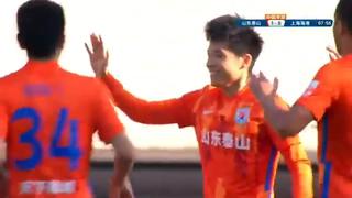 Para la historia: Duan Liuyu anotó con Shandong Taishan el primer gol del 2022 [VIDEO]