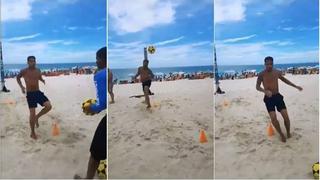 Paolo Guerrero entrena en playas de Río pensando en el Mundial de Rusia 2018
