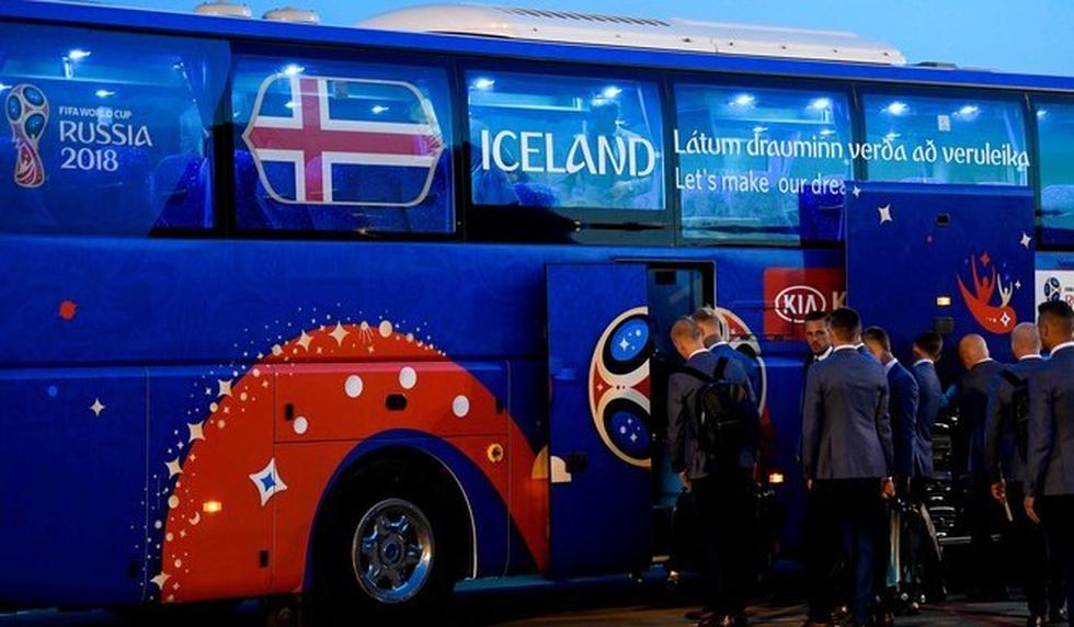 Selección de Islandia llegó a Rusia (AFP).