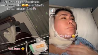 Su esposo va a cuidarla al hospital, pero no puede dormir por sus ronquidos