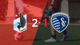 Minnesota United le ganó a Sporting Kansas City en su casa por 2-1