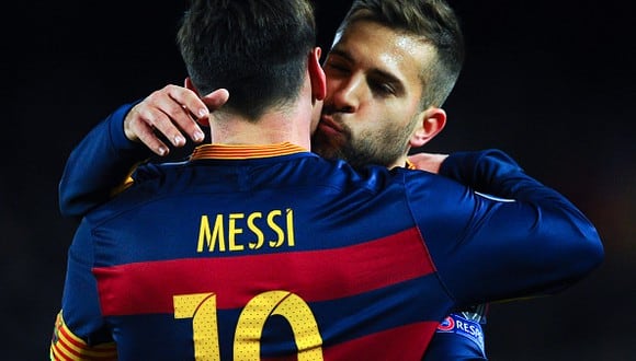 Lionel Messi y Jordi Alba fueron compañeros en el Barcelona hasta mediados de 2021. (Foto: Getty Images)