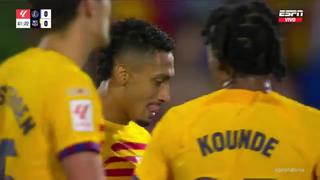 Por un codazo al rival: Raphinha fue expulsado en el Barcelona vs. Getafe [VIDEO]