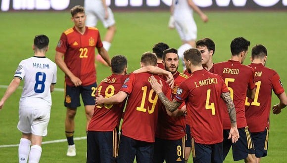 España venció a Kosovo en el estadio Olímpico de Sevilla por las Eliminatorias 2022. (Foto: EFE)