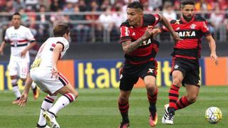 Con Guerrero y Cueva: Flamengo y Sao Paulo empataron 0 a 0 por Brasileirao