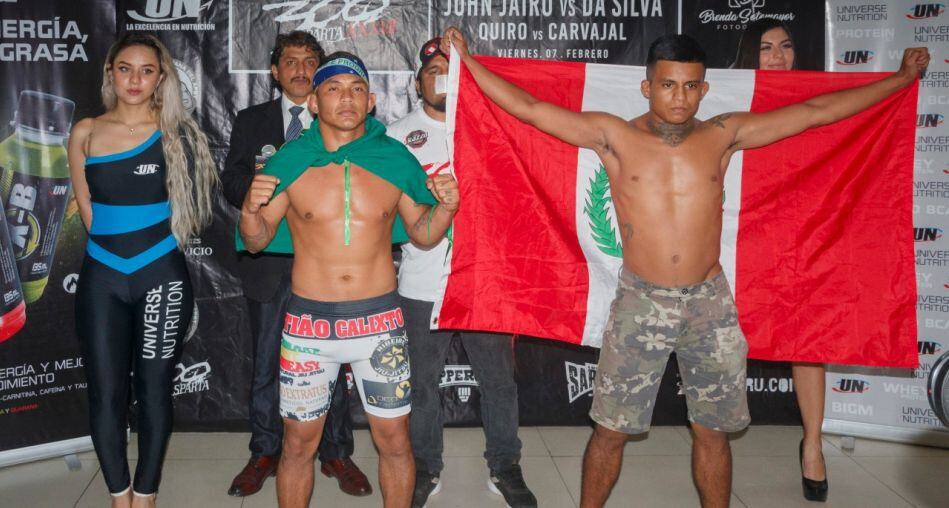 John Jairo Quiñones (izquierda) y Tiao Calixto registran el mismo récord 6-2. (Foto: 300 Sparta)