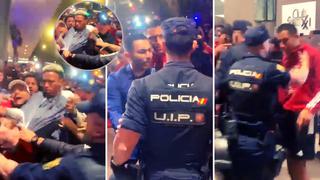 Seleccionados peruanos viven incidente de violencia con la policía de Madrid durante ‘banderazo’