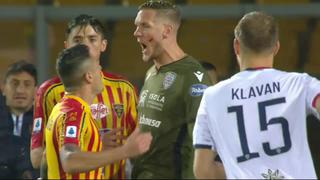 No ‘respetaron’ su gol y se le fue encima: Lapadula marcó en la Serie A pero vio la roja por pelea con el portero [VIDEO]