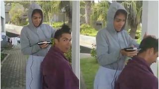 El COVID-19 dejó sin peluquero a Cristiano: Georgina le cortó el cabello y es viral [VIDEO]