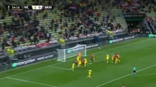 ¡Tenía que ser él! Cavani marcó el 1-1 de Manchester United vs. Villarreal [VIDEO]