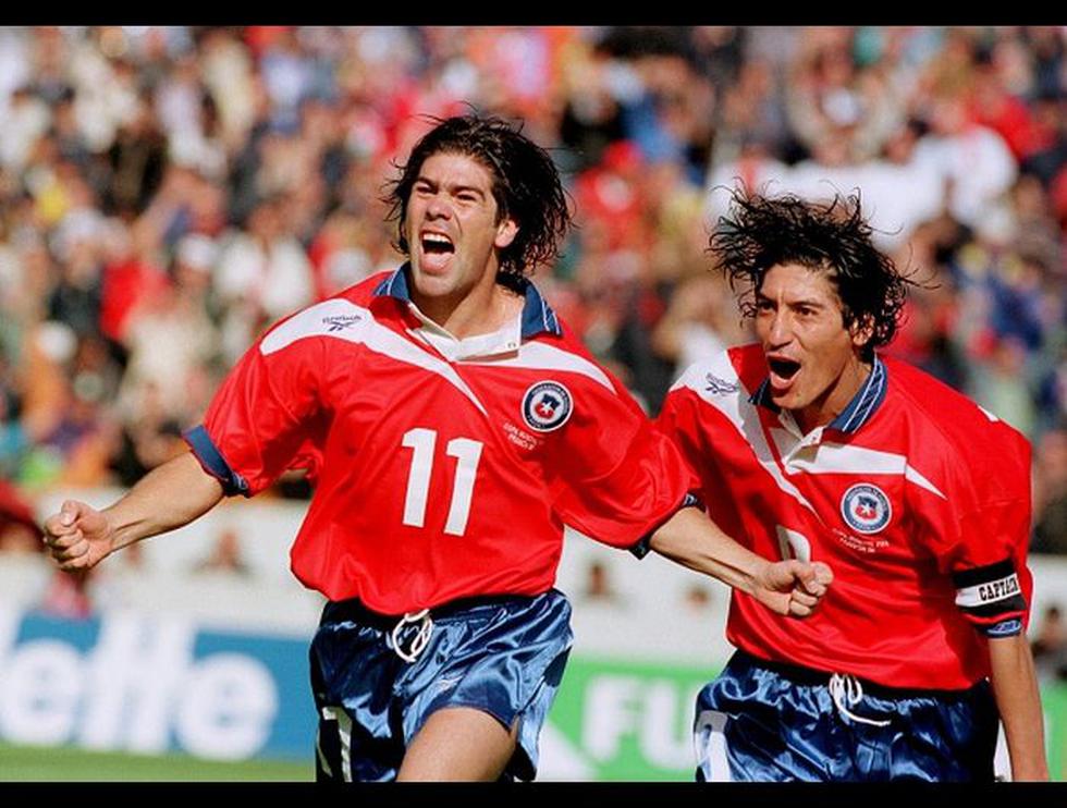 Marcelo Salas e Iván Zamorano en Chile (Getty Images).