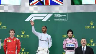 Triunfo y liderato: Lewis Hamilton ganó en Azerbaiyán y tomó la punta en la clasificación
