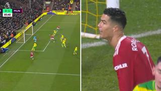 Insólito fallo: Cristiano Ronaldo estaba solo frente al arco, pero definió desviado [VIDEO]