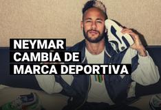 Neymar presentó a su nuevo patrocinador deportivo 
