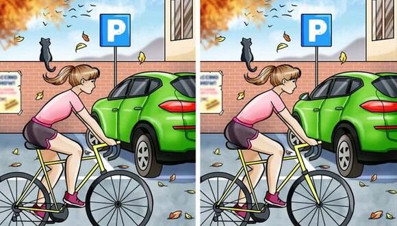 DESAFÍO VISUAL | Observa atentamente la imagen de la bicicleta y encuentra las 2 diferencias en un tiempo récord. |Bright Side