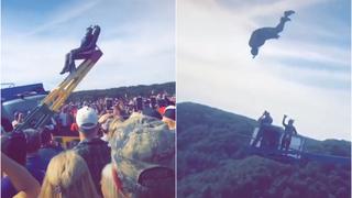Voló por el aire: joven remece TikTok por llevar el paracaidismo a otro nivel [VIDEO]