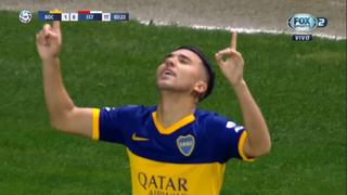 ¡Con 'ayudita' del arquero! Boca salió con todo y Reynoso anotó el 1-0 contra Estudiantes [VIDEO]