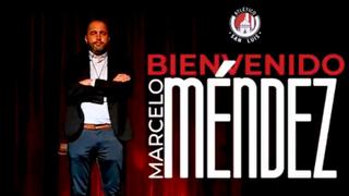 Atlético San Luis anunció a Marcelo Méndez como su nuevo entrenador para el Apertura 2021