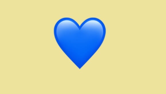 ¿Sabes realmente lo que significa el emoji del corazón azul en WhatsApp? (Foto: Emojipedia)