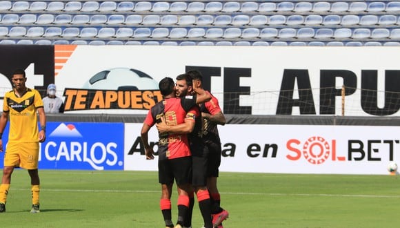 Bernardo Cuesta anotó el segundo gol de FBC Melgar. (Foto: @LigaFutProf)