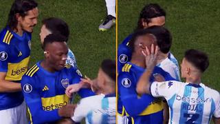 Boca Juniors: Luis Advíncula casi se va a las manos con rival por defender a Cavani
