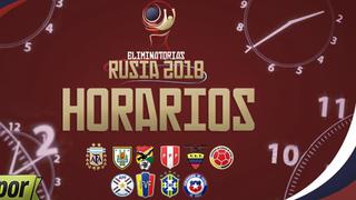 Eliminatorias Rusia 2018: toda la programación de las fechas 13 y 14