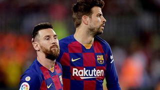 Hablaron los 'capis': la 'guapeada' de Messi y Piqué a sus compañeros en el entretiempo ante Inter [VIDEO]