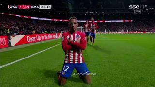 ¡Llegó el primero! Samuel puso el 1-0 de Atlético Madrid vs. Real Madrid