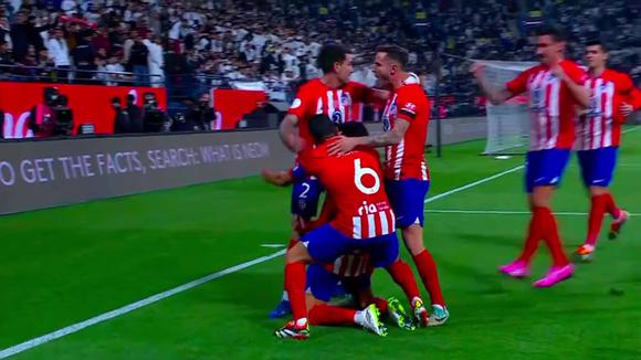Gol de Mario Hermoso para el 1-0 de Real Madrid vs. Atlético de Madrid. (Vídeo: X).