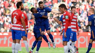 Real Madrid le ganó 4-1 a Granada: revive lo mejor del partido por LaLiga