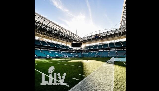 La cancha está en óptimas condiciones. (Foto: Facebook Hard Rock Stadium)