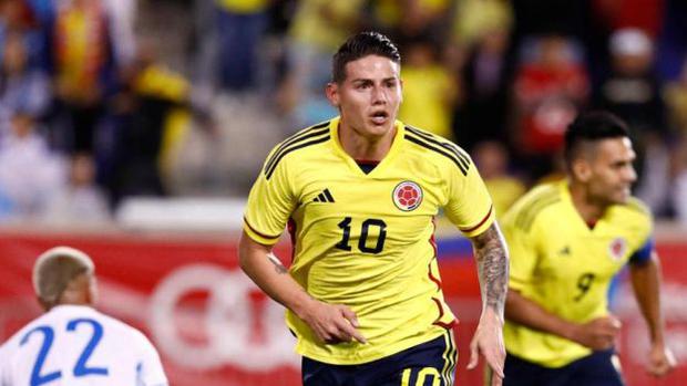 James Rodríguez jugó de titular en los dos amistosos de la selección colombiana. (Foto: AFP)